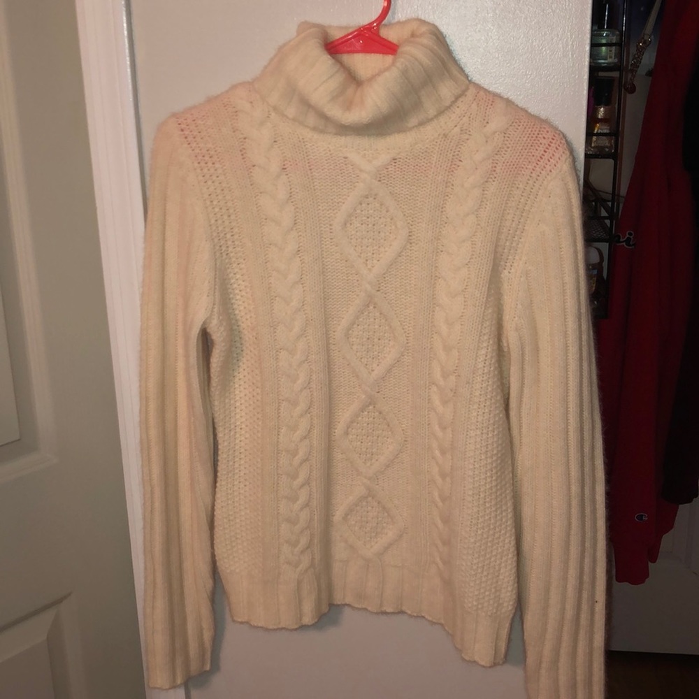 cream sweater top